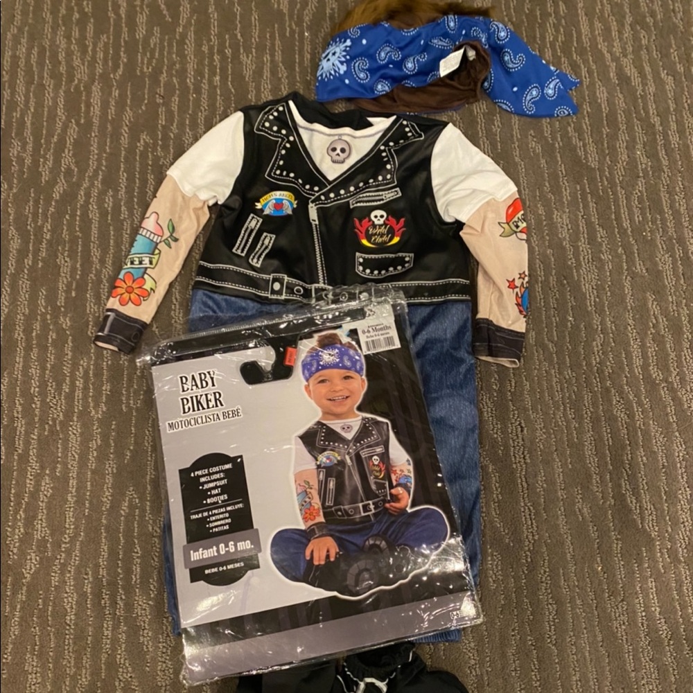Biker baby costume